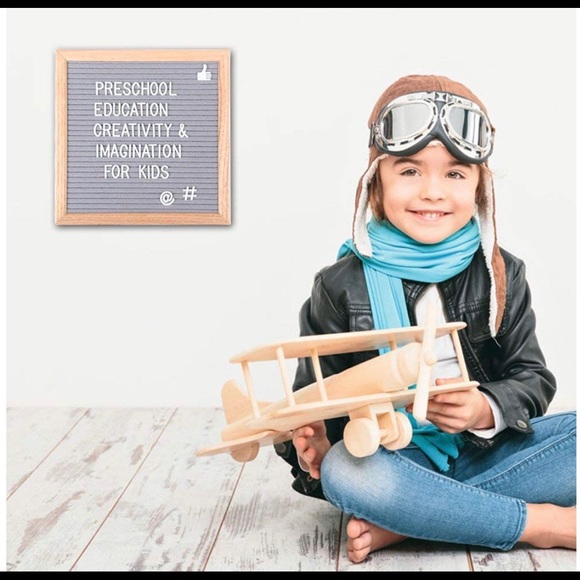 Pink Felt Wooden Letter Board - Picture 8 of 8